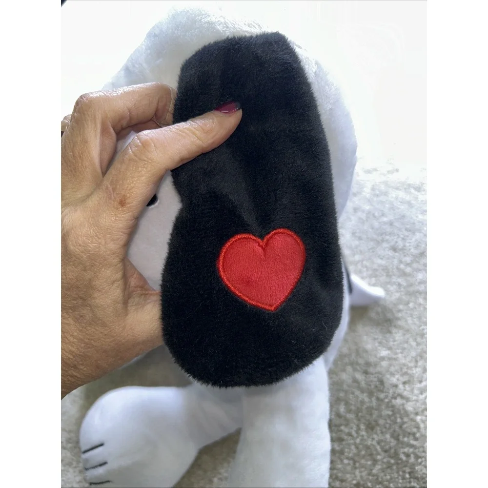 Peanuts Snoopy Valentine's Day Plush. Red Bow Tie wings Rutz 14